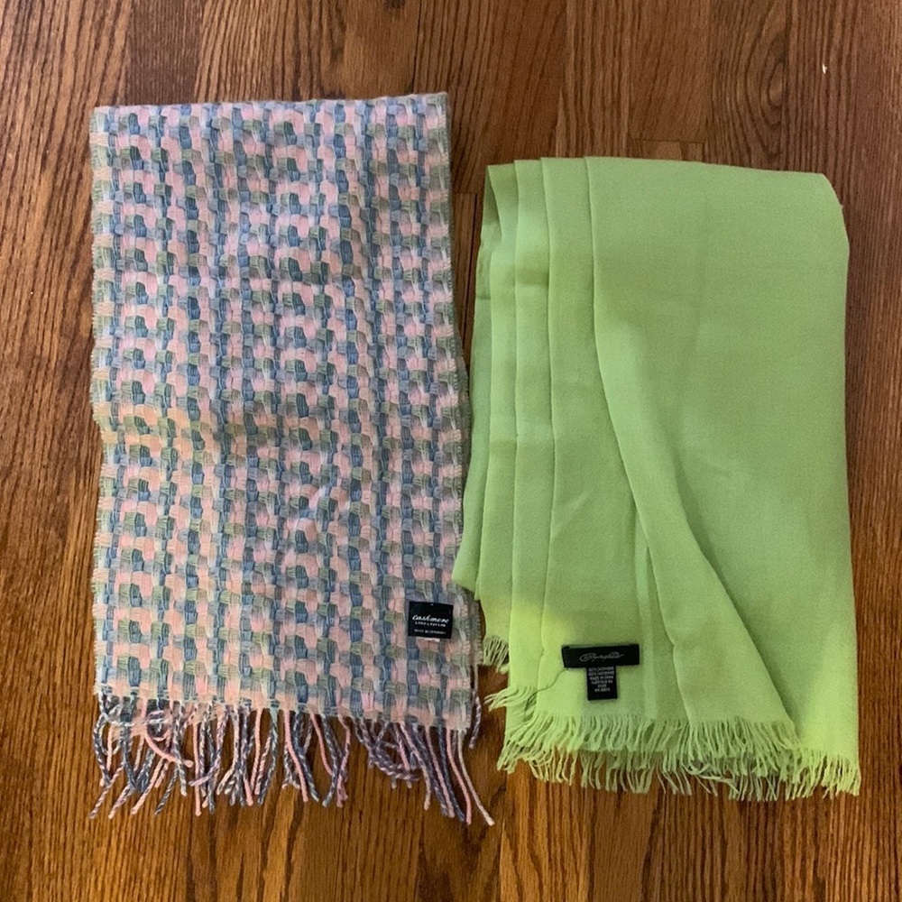 Lot of two cashmere scarfs- So soft!-NFs - do not buy